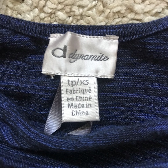 Dynamite - Women’s Blue Heathered Midi Dress - XS - Picture 4 of 4